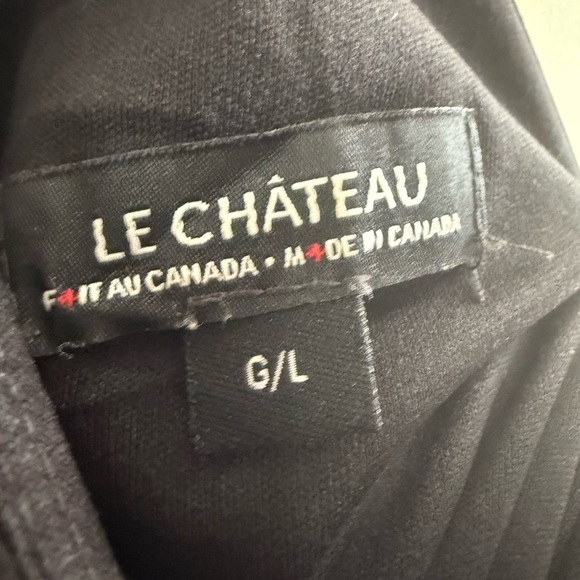 Le Chateau Black Asymmetrical Dress - Picture 3 of 3